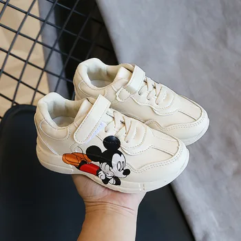 

Mickey Kids Sneakers for Boys and Girls Cartoon Sneakers Shoes Boys White Breathable Sport Casual Shoes Children's Casual Shoes