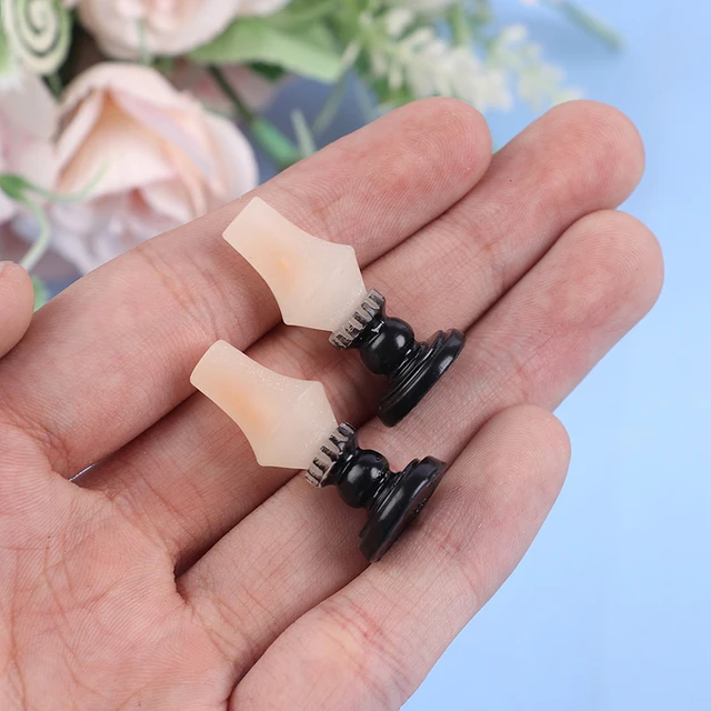 1Pcs 1:12 Scale Dollhouse Miniature Candlesticks Doll House Accessories Furniture Toy Mini Candelabra 1
