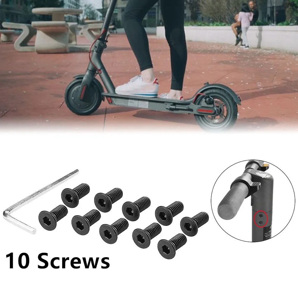 Scooter Screws Bolts With Wrench For Ninebot ES1 ES2 ES4 Electric Scooter Forehead Pole To Base Mounting Screws Kit
