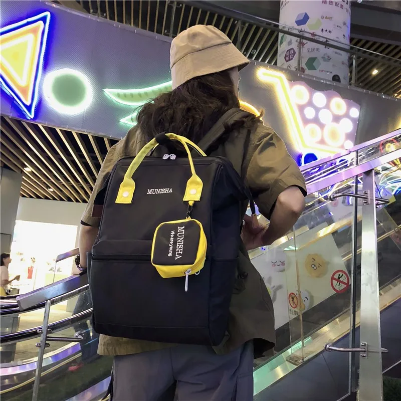 

Oxford Cloth Backpack Anti-Theft Fashion Nylon Backpack Mommy Nursing Baby's Bag High School School Bag