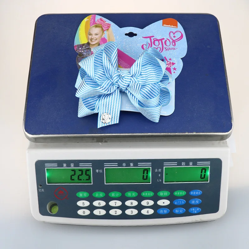" Jojo Siwa бантики для волос для девочек детские заколки Grosgrain Stipe Ленточные Заколки модные аксессуары для волос