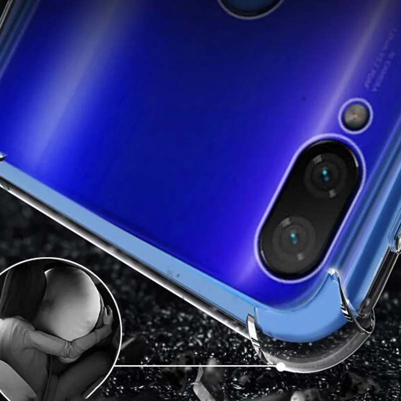 Прозрачный чехол для телефона Xiaomi Redmi Note 7 Чехол для Xiaomi Redmi Note 7 Pro Redmi Note 7 прозрачный защитный чехол