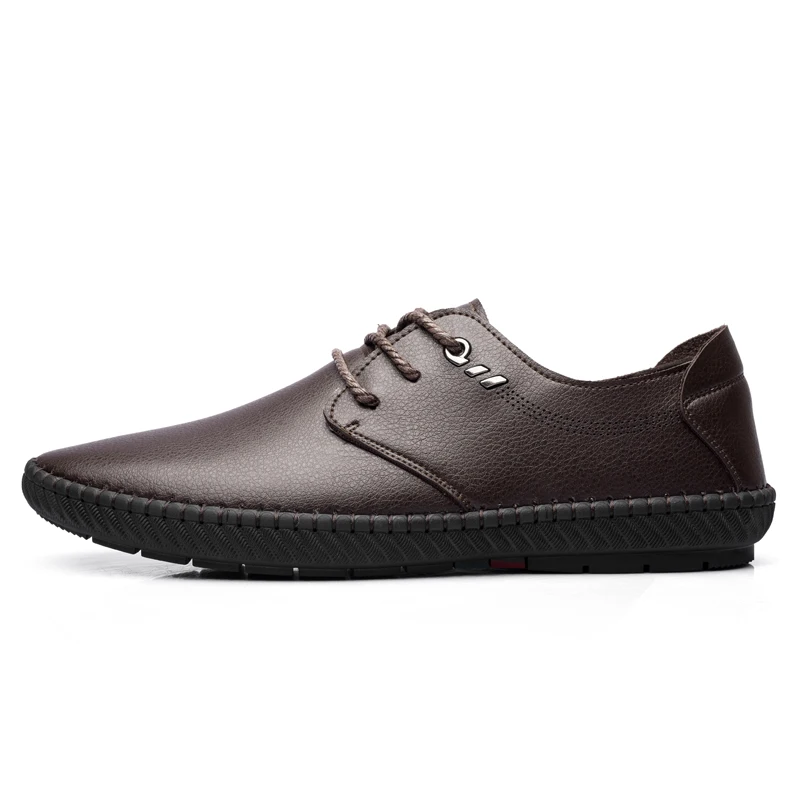 Модный новый стиль Красивая мужская повседневная обувь Кожаная Летняя дышащая с