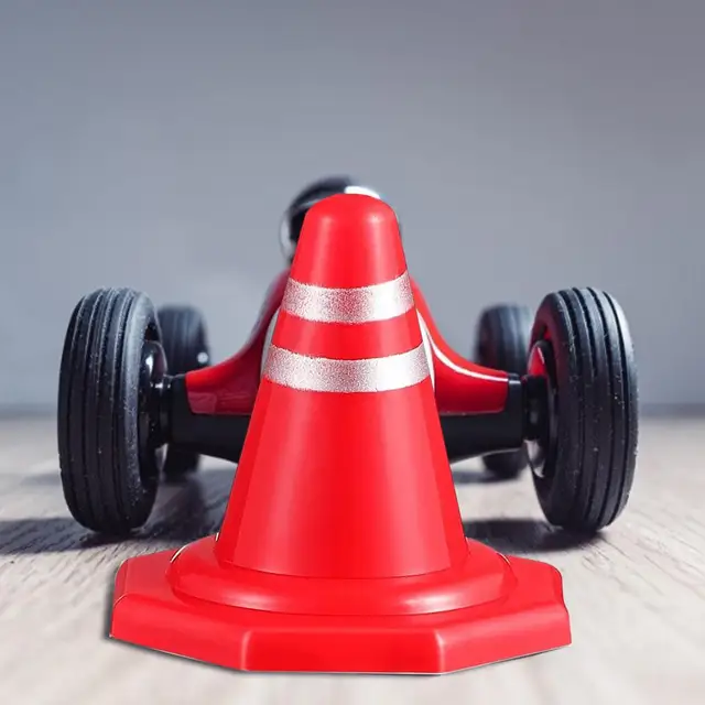 20pcs Mini PlasticTraffic Cones Sport Training Roadblock Mini Traffic Signs Roadblock Toy For Kids Construction Car Theme Party 2