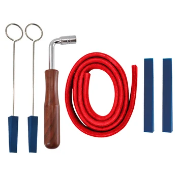 

6pcs Temperament Strip DIY Fixing Tuning Tool Kit Instruments Piano Tuner Durable Practical Professional Set Repair Rubber Mutes