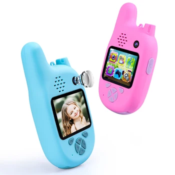 

Hot 1080P Children Walkie Talkie with VCR,Mp3 Video Recorder Photo 8Million Pixels Smart Digital Camera Kids Puzzle Games Gift