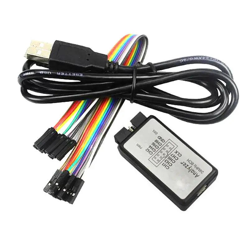 USB логический анализатор 24 м 8CH микроконтроллер ARM FPGA инструмент отладки 24 МГц, 16 МГц, 12 МГц, 8 МГц, 4 МГц, 2 МГц