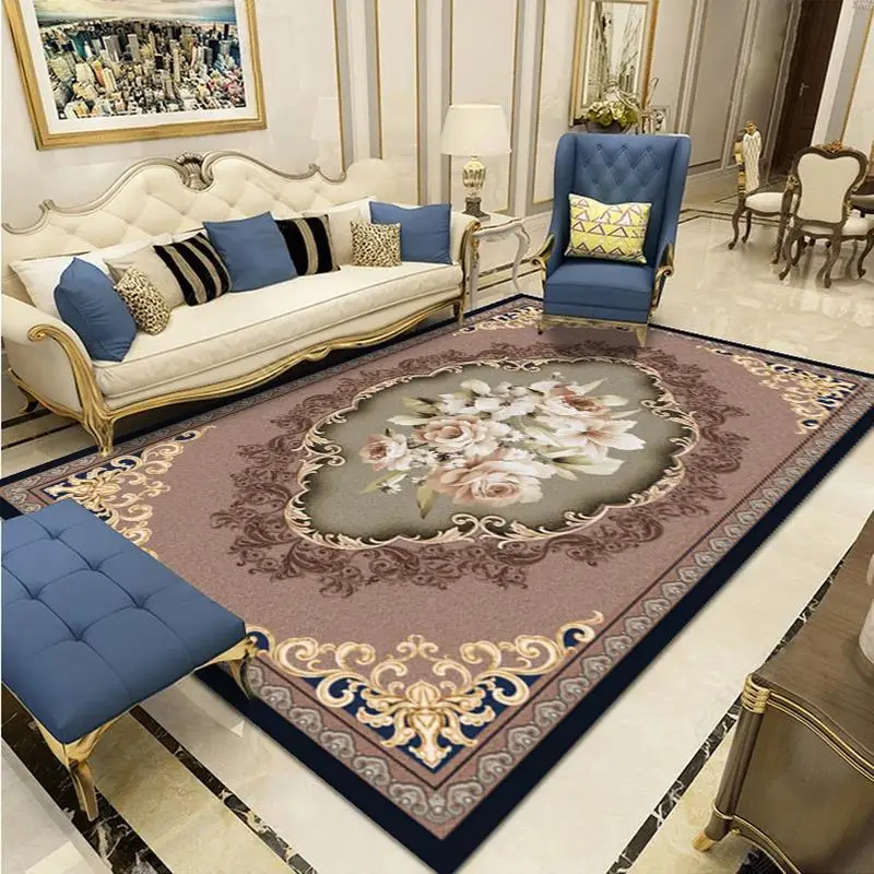 2021 European Style Geometric Light Luxury Simple Living Room Bedroom Coffee Table Bedside Household Carpet Floor Mats | Дом и сад