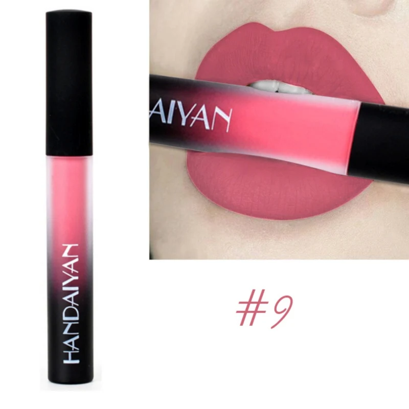 Long Lasting Sexy Lipstick Moisturizer Velvet Pigment Lip Glaze Makeup Matte Liquid Lip Gloss