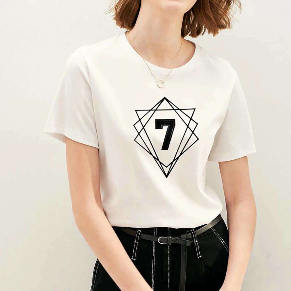 Женская футболка с коротким рукавом и круглым вырезом из 95% хлопка | одежда