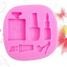 Новинка макияж Силиконовые Формочки Для фондана губная помада для украшения торта Форма для выпечки коврик для кухни, принадлежности