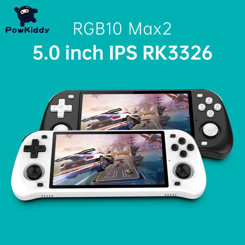 Powkiddy RGB10 Max 2 5 inch Handheld Video Game Console For PS1 PSP N64 3D Rocker 30000 Retro Game Player Box With Wifi BT Gifts