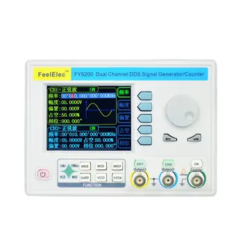 

FY6200 Embedded Panel Singal Generator DDS Dual-channel Function Generator 60M Waveform Frequency Generator Sale
