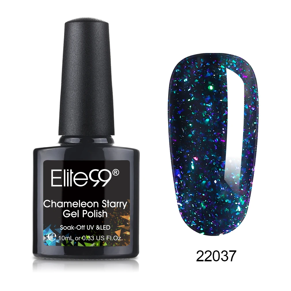 22037 Elite99 10 мл Galaxy Cat Eyes светодиодный Гель-лак для ногтей Хамелеон для использования с магнитом УФ-лак для ногтей Дизайн ногтей Блестящий гель нужен черный базовый слой - Цвет: 22037