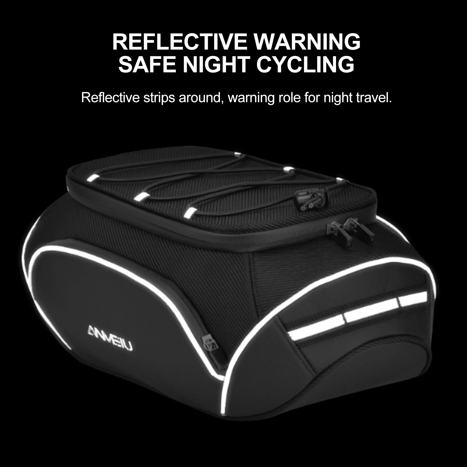 Description Picture 5 of item8L Bicycle Bags Large Capacity Waterproof Cycling Bag Mountain Bike Saddle Rack Trunk Bags Luggage Carrier Bike Bag
