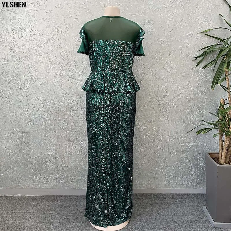 New African Dresses for Women Dashiki Super Elastic Sequins Long Africa Dress African Clothes Robe Africaine Vetement Femme 2019 06