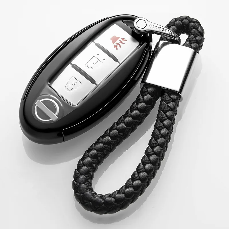ТПУ чехол для ключей для Nissan Maxima Altima Teana Tiida Sylphy Sunny X-Trail 3 кнопки умный ключ держатель оболочки брелок автомобильный брелок