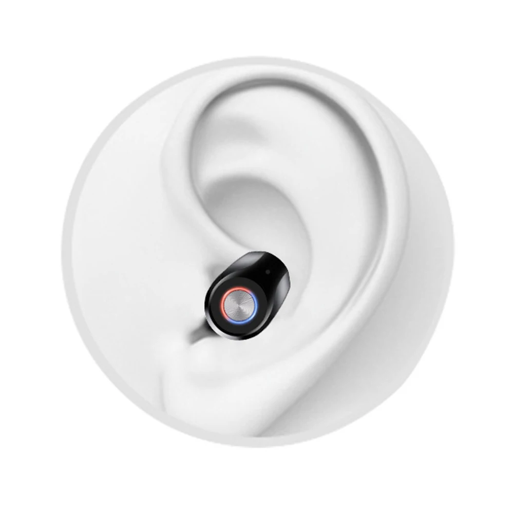 TD03 невидимая bluetooth-гарнитура с одним ухом, беспроводная Спортивная мини беспроводная гарнитура с зарядным ящиком, беспроводные наушники