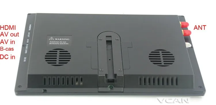 KUNFINE ISDB-T9 9 дюймов DVB-t Полный seg цифровой ТВ b-cas 2 × 2 Антенна Тюнера с gps/FM передатчик