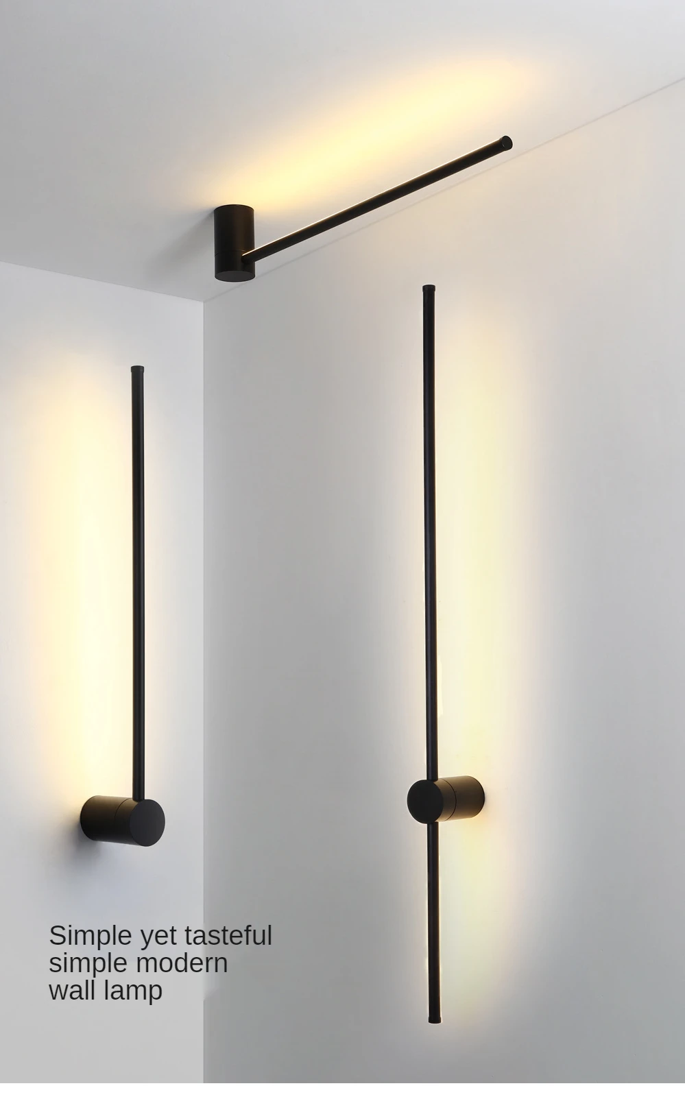 wall sconces for living room Led Wall Lamp Long RGB Wall Light Atmosphere Decor For Home Bedroom Living Room Bar Corridor Sofa Background Wall Linear Fixture led wall lamp