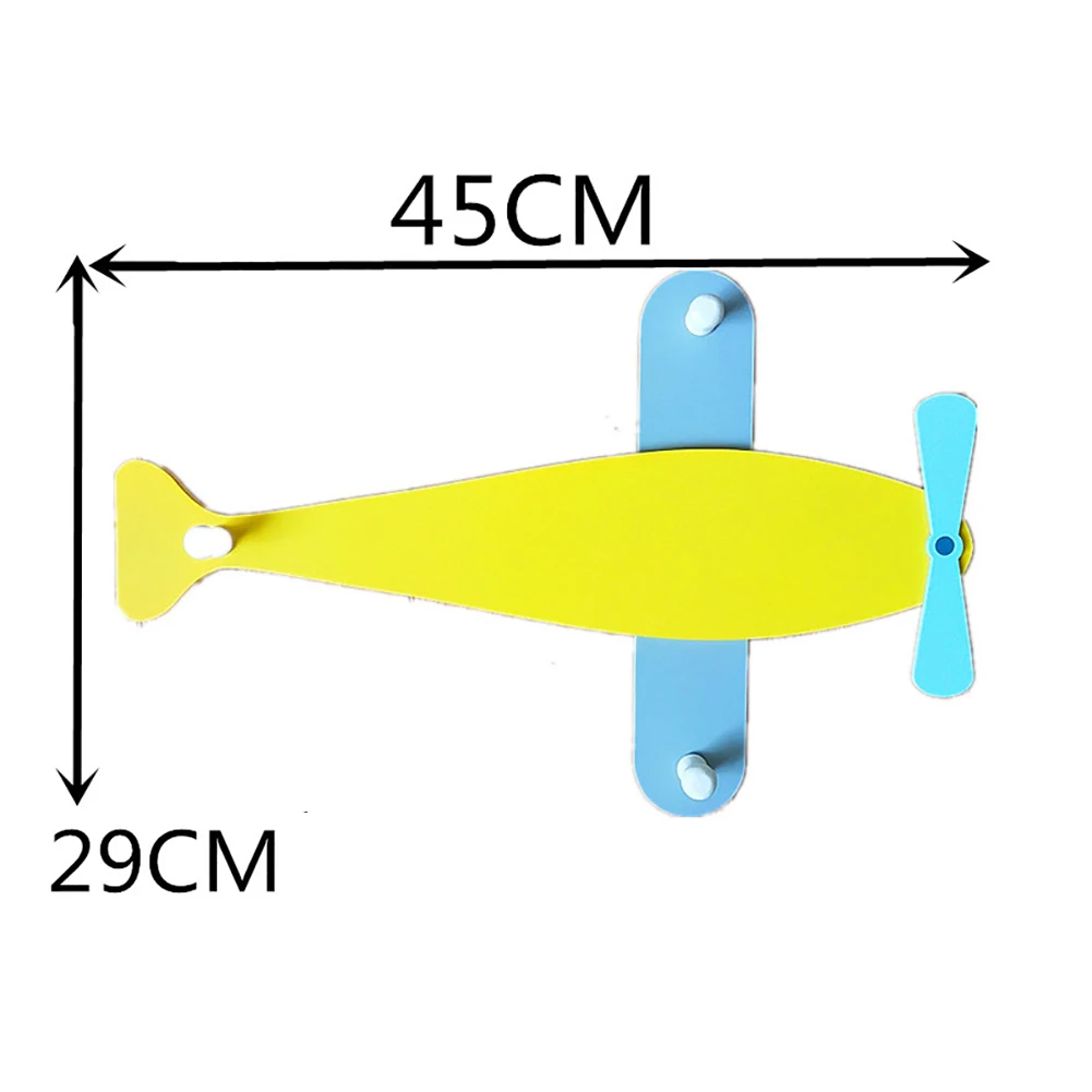 Настенный, из натурального дерева, в форме самолета, мультфильм, сильный подшипник, без следа, декоративный крючок, подвесная дверь для хранения, для дома