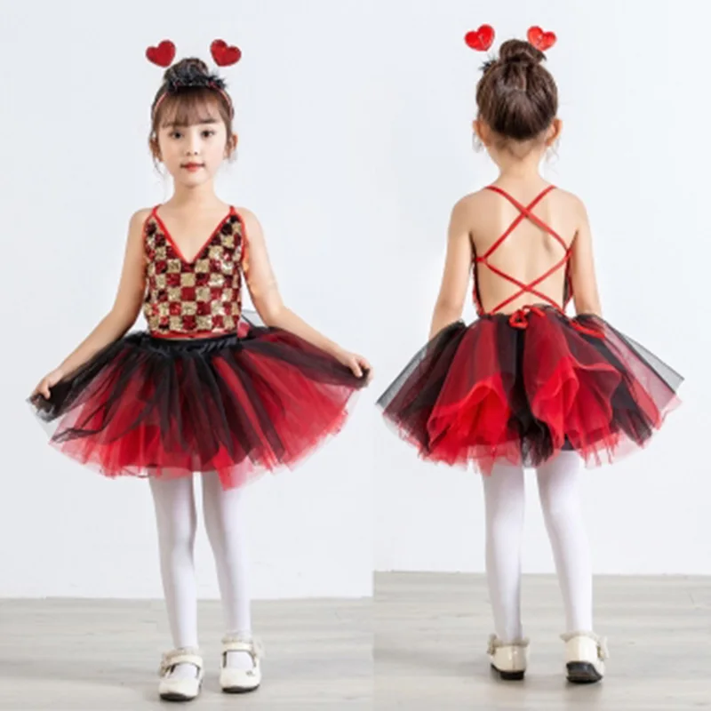 Детские сценические костюмы Songyuexia детские танцевальные юбка pettiskirt Джазовый
