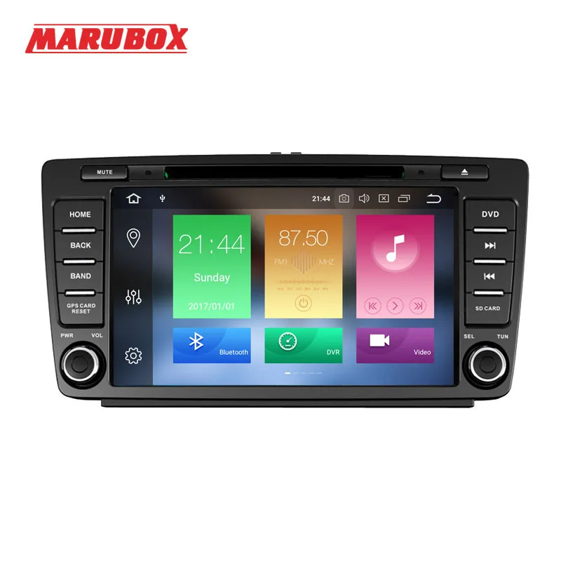 Автомагнитола MARUBOX 8A805PX5 4 Гб ОЗУ 2 Din с GPS Android 10 для Volkswagen Skoda Octavia центральный
