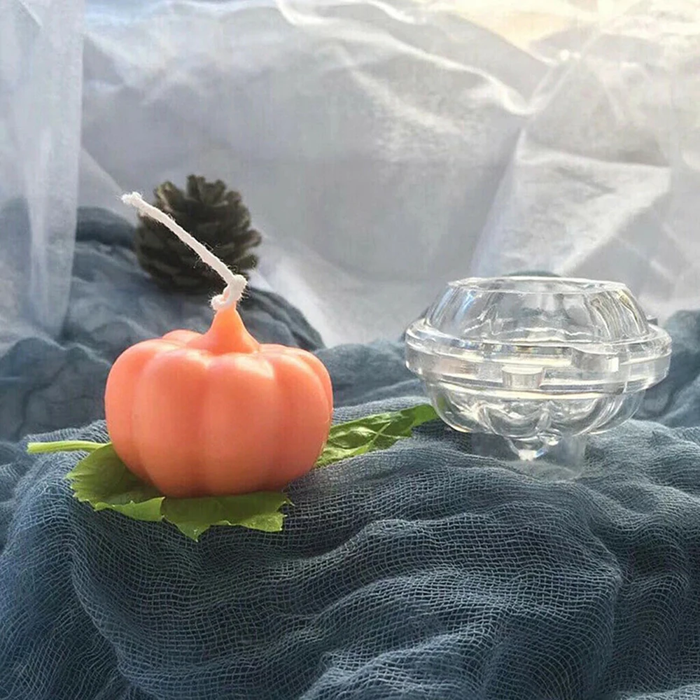 Новинка 4*4,7 см 3D форма тыквы пластиковые свечи Плесень мыло Плесень DIY Cradt глиняный инструмент свеча делая модель формы для мыла ручной работы