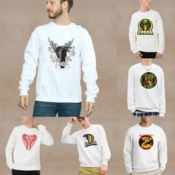 Sudadera con estampado de Cobra para hombre, suéter holgado de manga larga para adolescentes, ropa de calle de tendencia cómoda, moda de primavera y otoño