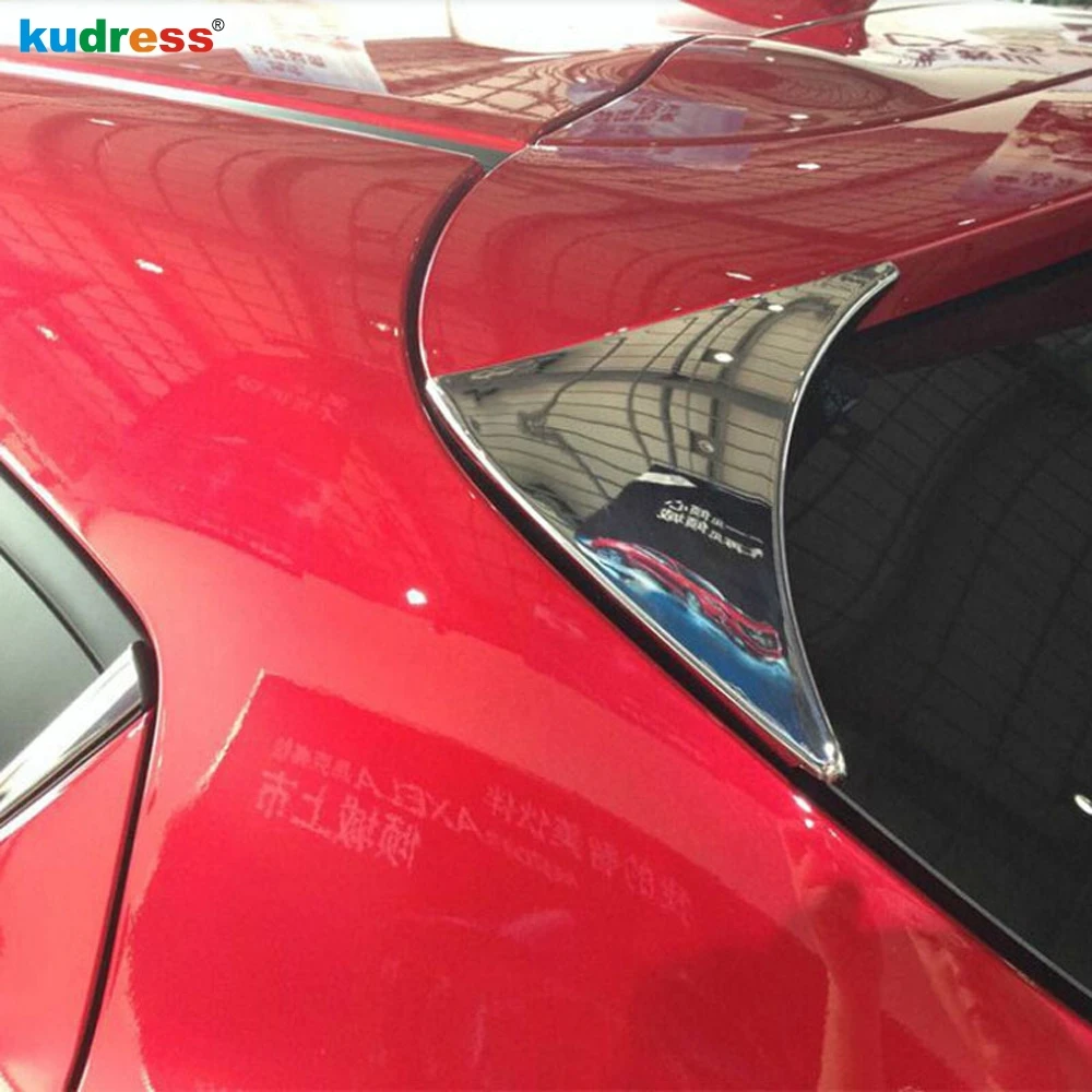 Для Mazda 3 M3 Axela 2014 2015 ABS хром Автомобильный задний спойлер крышка отделка