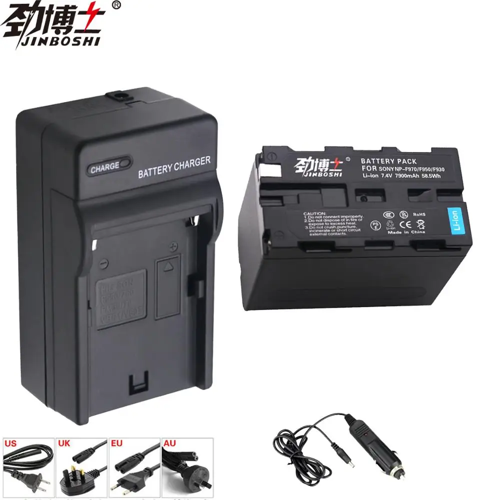 

1x 7900mAh NP-F970 NP-F960 NP F970 NP F960 Battery + LED Single Charger for SONY NP F550 F930 F950 F770 F570 CCD-RV100