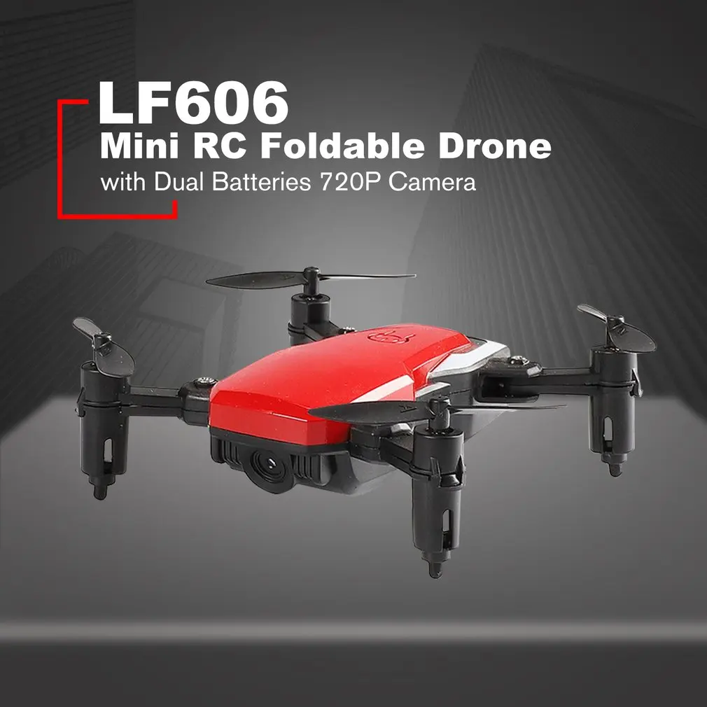 LF606 3 батареи Дрон на ру мини с 720P камерой FPV Квадрокоптер складной Дрон на ру es HD высота Удержание мини Дрон детские игрушки