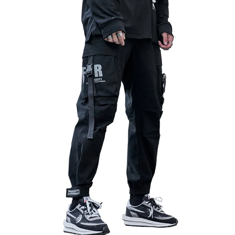 

New Cargo Pants Hip Hop Trousers Men Spring and Autumn Fashion Sweatpants Casual Big Pocket