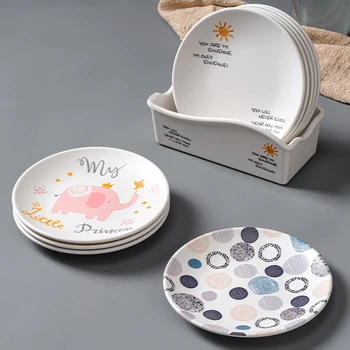 Stoviglie in melamina Lavabile in lavastoviglie senza BPA 100%, piatti in melamina bianca per cene casual, cene per interni ed esterni 1