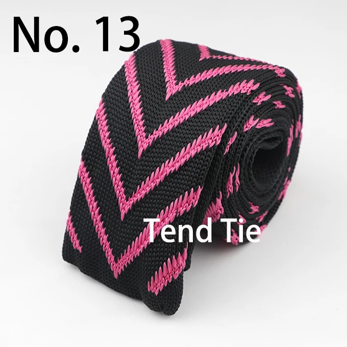 Мужские цветные вязаные галстуки с диагональной полосой, вязаные галстуки узкий галстук, тонкие узкие галстуки