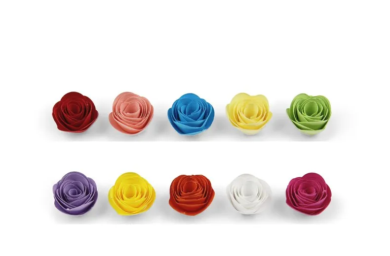 30pcs Multi Size Rose Flower Quilling Paper Strips Craft Make Paper Flowers Kit for Scrapbooking Quilling Paper Set
