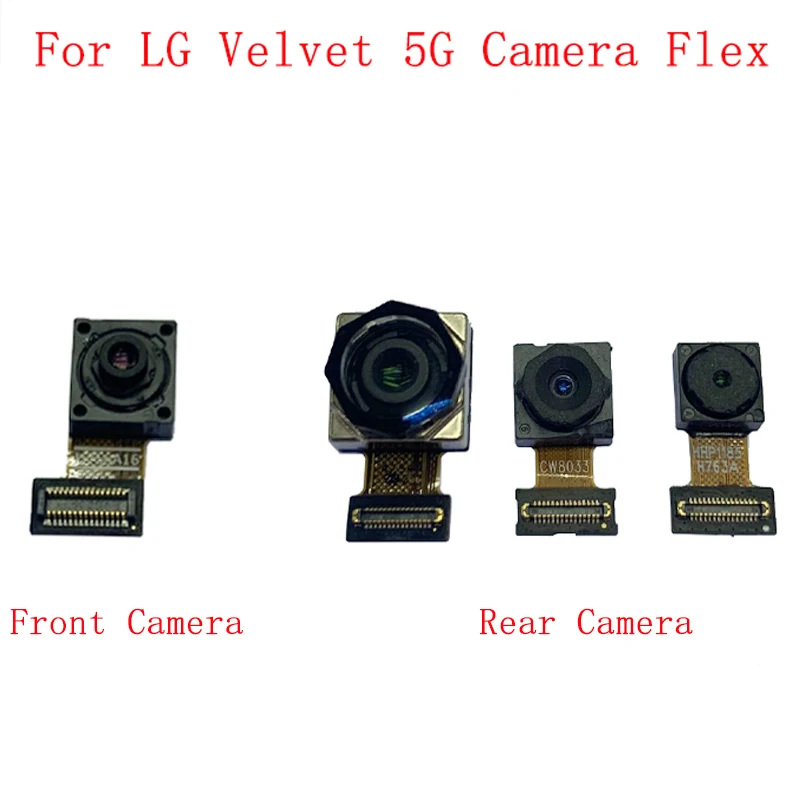 Back Rear Front Camera Flex Cable For LG Velvet G910 5G G900 Main Big Small Camera Module Repair Replacement Parts mythology for xiaomi redmi pro big back camera front camera module mobile phone rear camera flex cable replacement