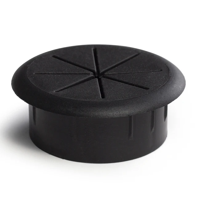 Flexible Cable Cord Grommet 2 Inch Black White Rubber Grommets Gasket In Desk Table Furniture for Hole Cover Wire Pass Organizer 2