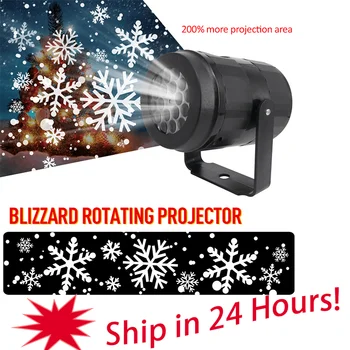 

Christmas Snowflake Laser Light Snowfall Projector Lights Move Snow Christmas Lights Outdoor Indoor Laser Night Projection Light