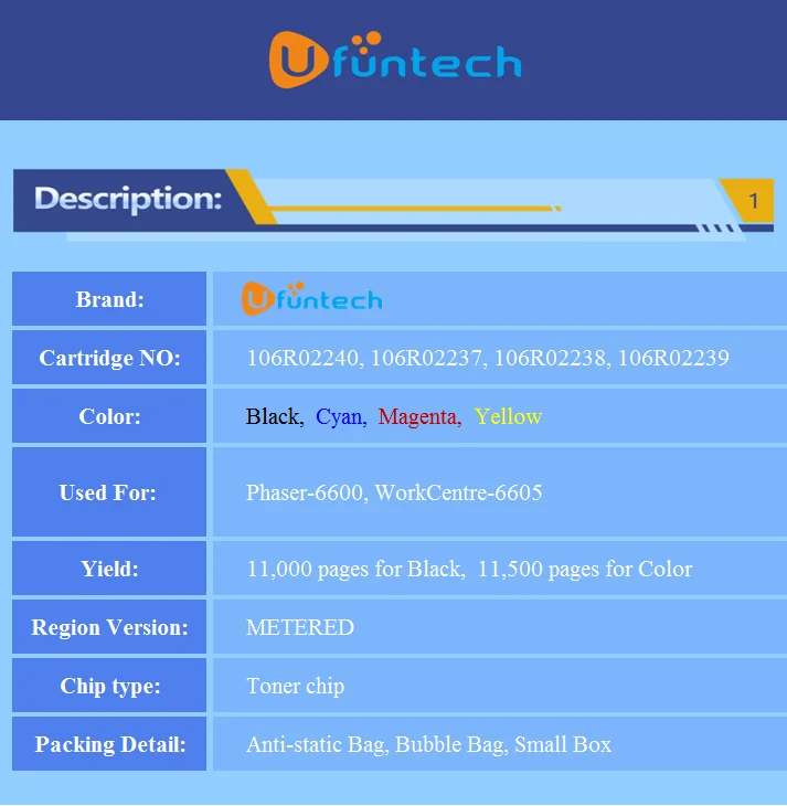 20 штук чип тонера для 106R02240 106R02237 106R022378 106R02239 для Xerox Phaser-6600 WorkCentre-6605 лазерный принтер