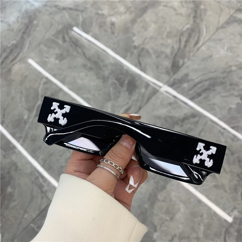 Rektangulära retro solglasögon vintage design mode unisex_voghion.com