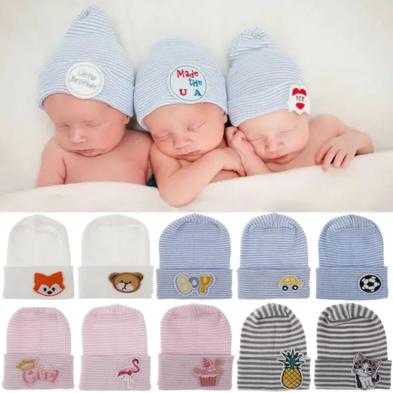 embroidered infant hats