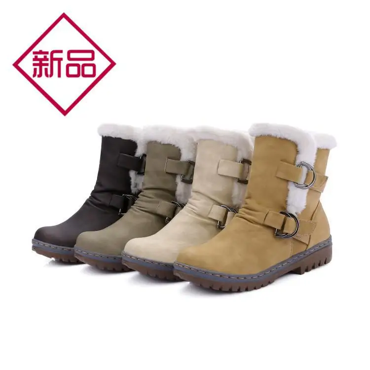 

2019 Autumn And Winter New Style Warm Martin Short Boots plus Velvet Thick Bottomed Snow Boots