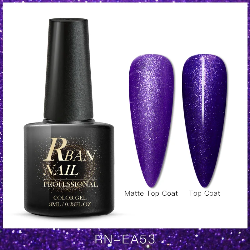 S07856 RBAN NAIL 8 мл цветной УФ-гель для ногтей матовое верхнее покрытие Гибридный гель для ногтей замачиваемый долговечный лак для ногтей гель лак Инструменты - Цвет: S07856