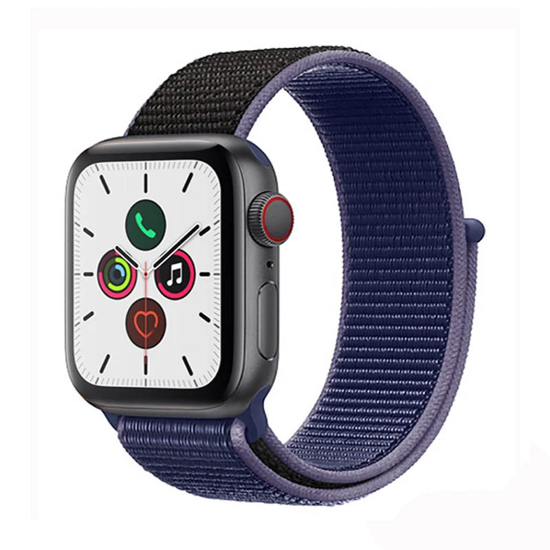 

Nylon Loop strap for apple watch series 5 4 band correa apple watch 44mm 40mm 42mm 38mm iwatch 5 4 3 2 1 bracelet pulseira