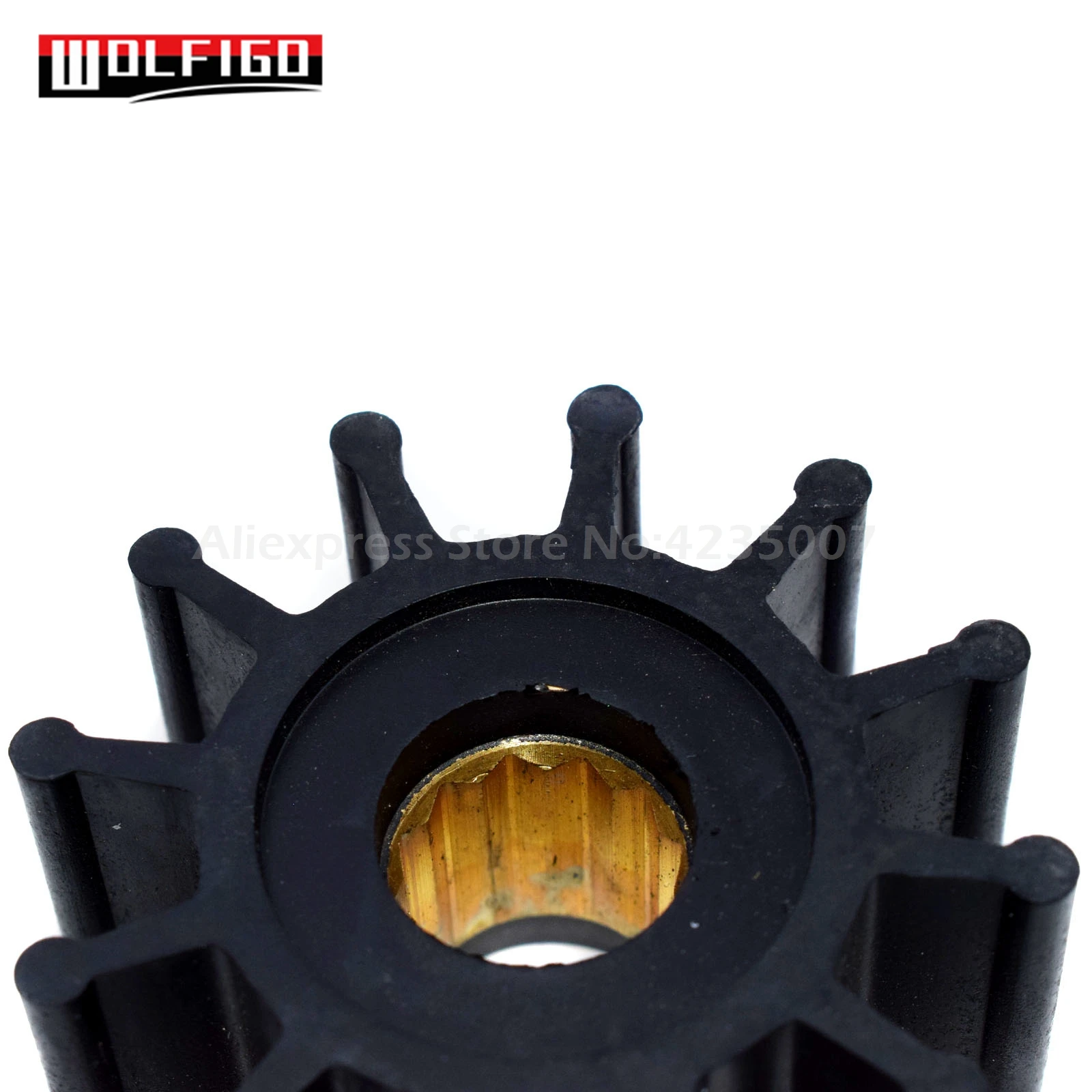 Лопастное колесо водяного насоса WOLFIGO для двигателя Volvo Penta 825940 860203 3855546 3858256 3862281