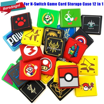

12 in 1 For Nintend Switch Game Card Case 3D Pattern Protective Cover Storage Box for Nintendoswitch Nintendo Switch Accessories