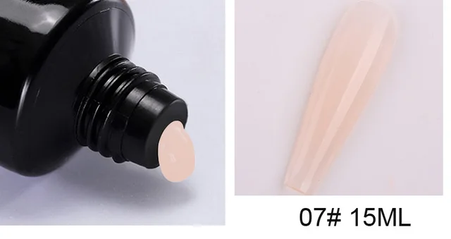 15ml Poly Acrylic Gel For Nail 22 Color Spangle Crystal Extension Gel UV/LED Light Quick Extension Nail Without Paper Holder&_&* 07