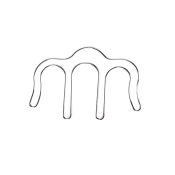 

Stylish Metal M Shaped Clip General Music Clip Metal Hollowed Bookmark(Silver)
