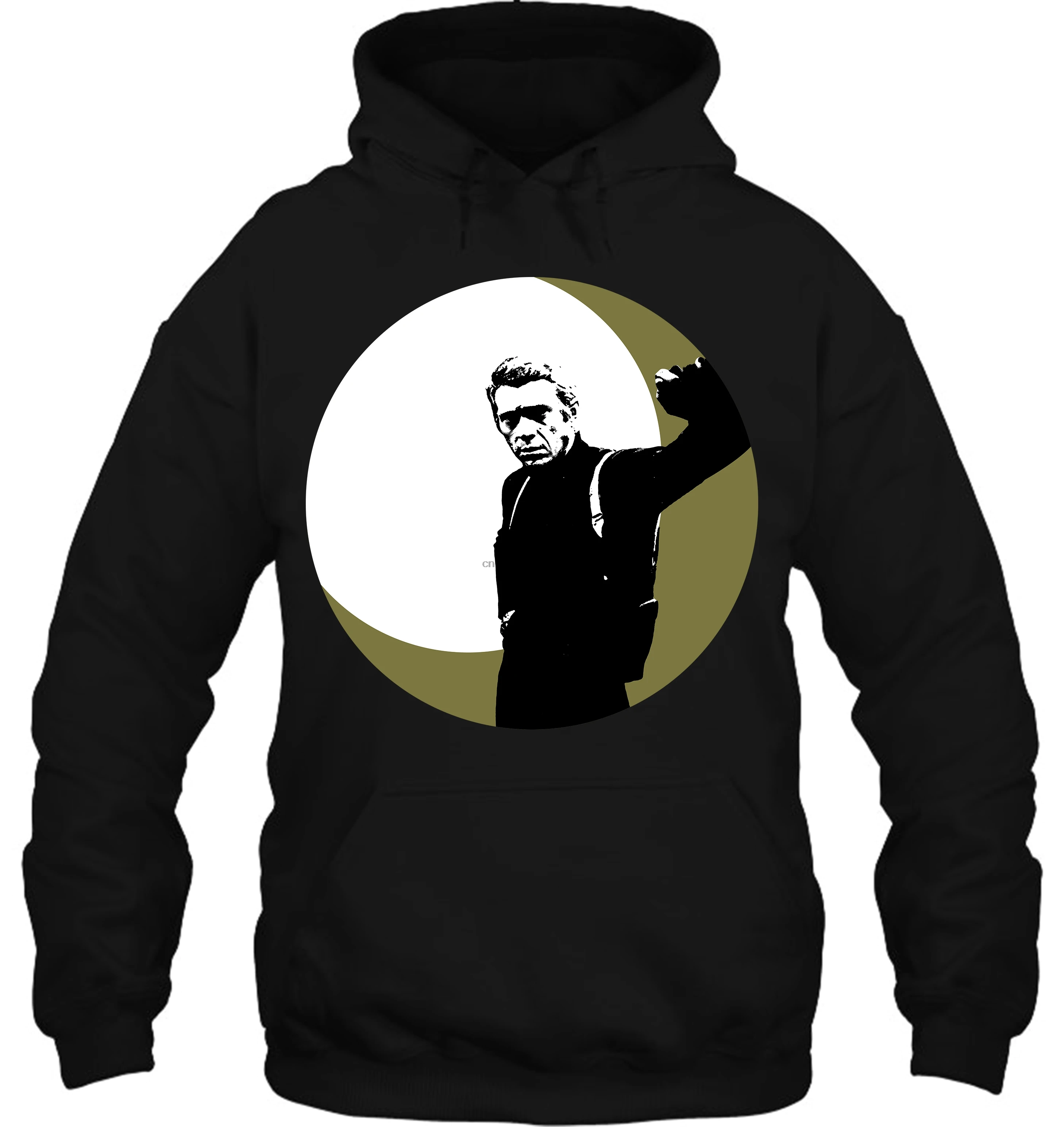 Мужская толстовка с капюшоном Steve McQueen Bullet Черная женская уличная одежда